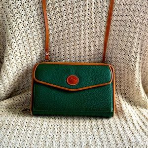 Vintage Dooney Bourke AWL Brown Carrier Crossbody